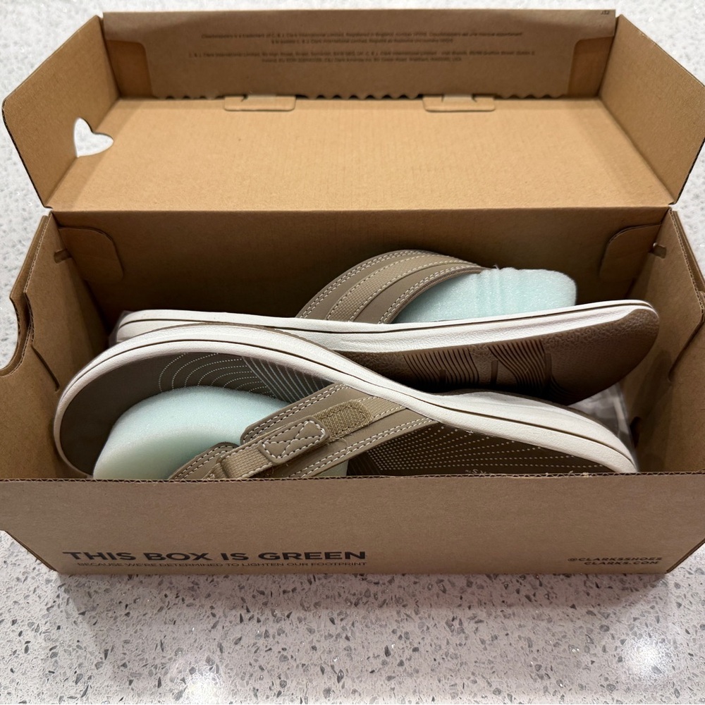 Clarks Breeze Sea Sandals - Taupe - Picture 2 of 7